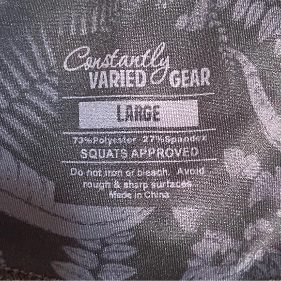 Constantly Varied Gear Black T-flex Leggings and Strappy Sports Bra - Picture 3 of 4